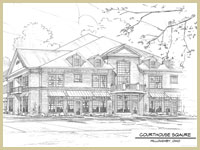 <Architectural Rendering Courthouse>