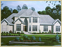 House Portrait Large Home